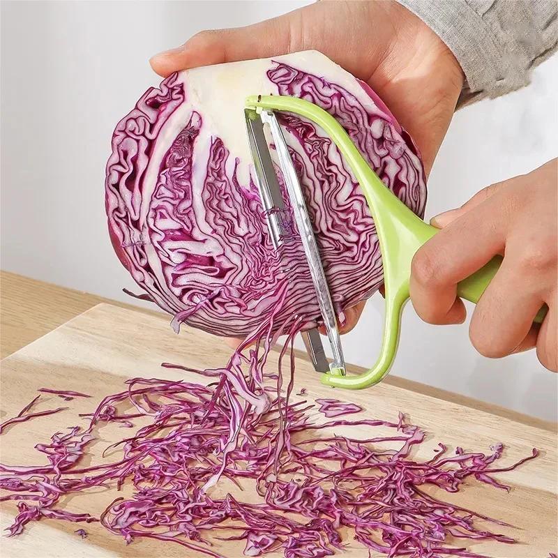 Cabbage Slicer Stainless Steel Vegetable Peeler Vegetable Cutter Wide-mouth Fruit Salad Maker Potato Shredder Kitchen Knife