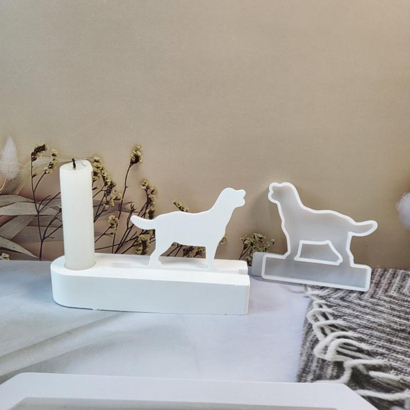 Cats Resin Molds Dog Silicones Molds for Making Tealight Holder Decorations Holiday Gift Room Decorations DIY Craft
