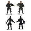 6 Pieces Movable Army Soldier with Weapons Set Action Figures Kids Toy Gift
