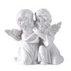 huaqianguhh Resin Cherubs Figurine, White Angel Statue, Garden Praying Cherub Sculpture, Indoor Outdoor Home Decoration, Cute Adorable Angle Sculpture