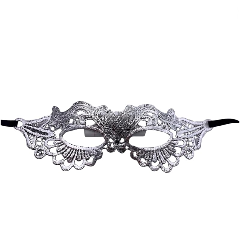 

[Dona Lee] disguise venetian mask cosplay sexy mask race Around the eyes Popularity free size ladies (Silver)