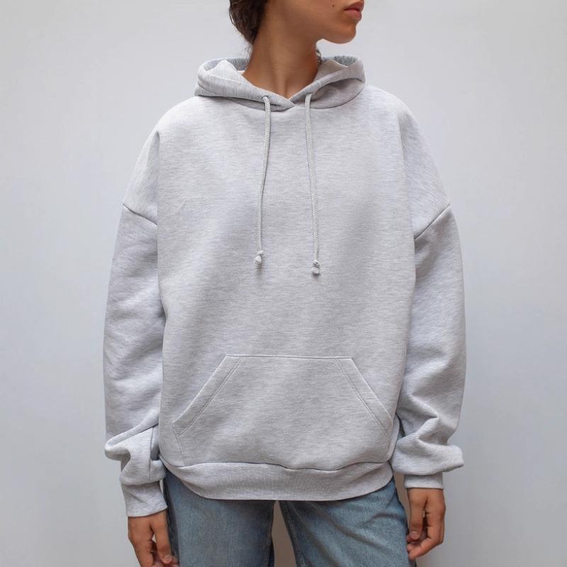 Women's Hoodies Autumn and Winter Solid Color Wing Beads Embroidered Casual Loose Women's Sweatshirts New Fashion Streetwear Office Lady Hooded Tops