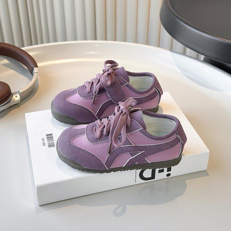 Children's soft-soled German training shoes 2025 spring and autumn new Korean version of girls' retro sports shoes boys' flat-soled Forrest Gump shoes