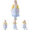 Halloween Farm Girl Costume With Polyester Fabric For Kids Stage Performance