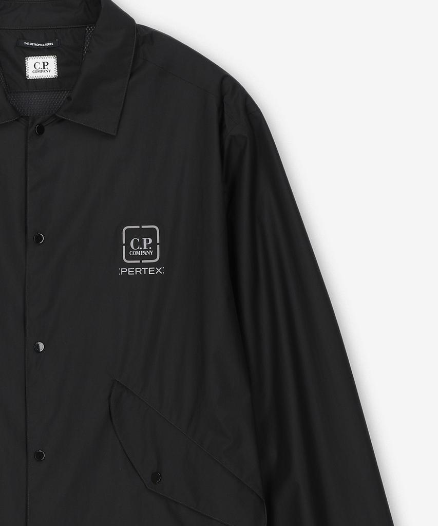 Cp Company Metropolis Pertex Overshirt Jacket - Black / 18Clos020A110033A999