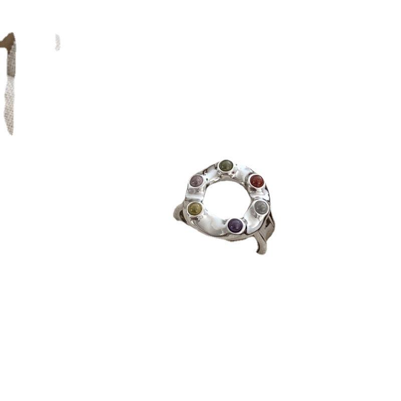Korean Style Adjustable Plaid Stackable Rings for Women – Hip Hop Niche Index Finger Fashion