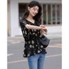 Demana Floral Print Chiffon V-Neck Blouse