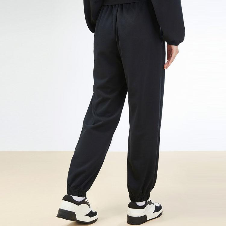 Anta Elastic Dynamic Letter Print Cuffed Knitted Sports Pants Men bottoms Basic-Black 162338329-1