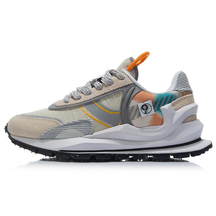 

New LiNing Cushioning Anti Slip Wear Resistant Breathability Low Top Running Shoes Men s Snow Gray Color AGCR047-8 43.5