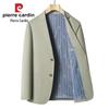 Pierre Cardin Men's Cotton Notched Lapel Blazer