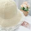 Women's Beach Hat Straw Summer Lace Sun Hat Fashion Breathable Hat Vacation Comfortable Fresh F L7U7