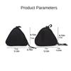 Multi-functional Triangle Coin Pouch Zipper Lipstick Storage Bag Simplicity Cash Wallet  Women