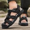 Men's Anti Slip Wear-resistant  Outdoor Beach Shoes Sandals Toe Sandals Roman Shoes