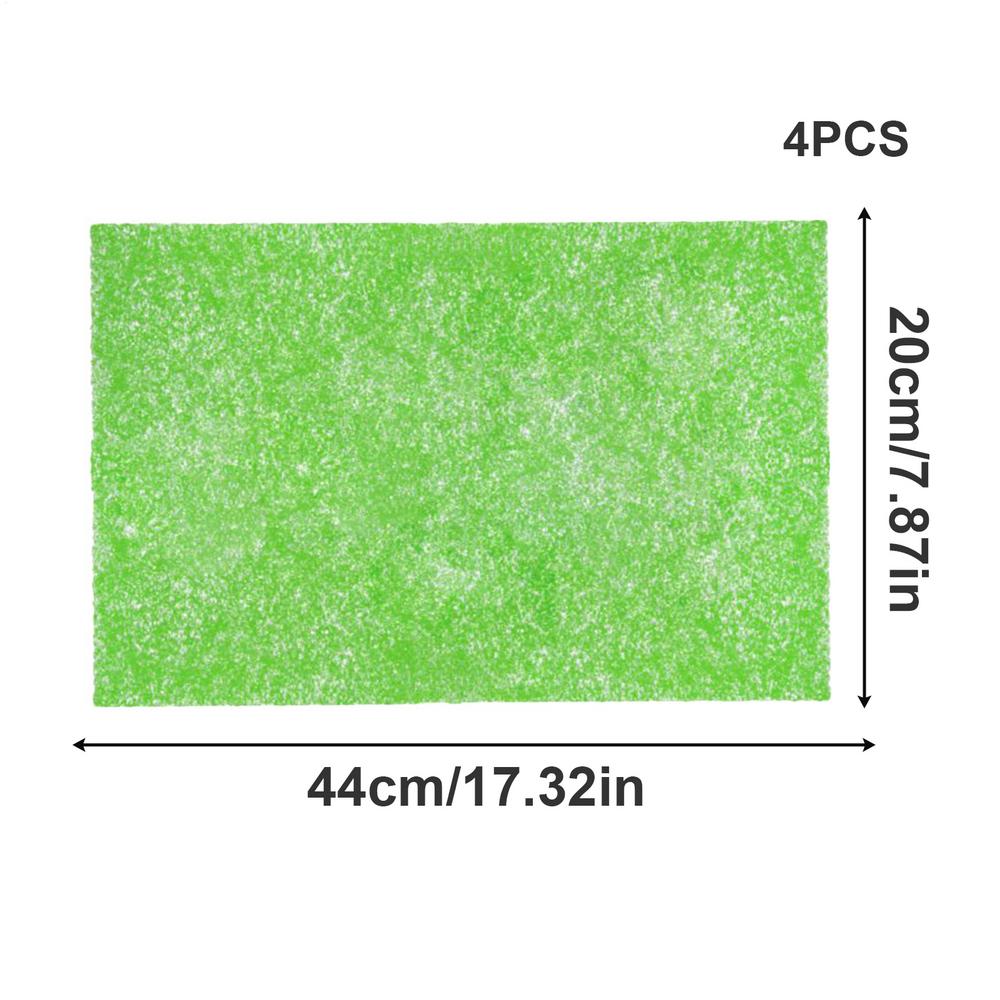 

Подкладки на полки холодильника 4 штуки Моющиеся Подрезаемые Коврики Коврики для полок Подкладки для холодильника Для квартиры Ежедневное Хранение в кладовой Морозильная камера зелёный