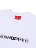 PSSHOPPER Ghost Logo High Density Short Sleeve T-Shirt [White]