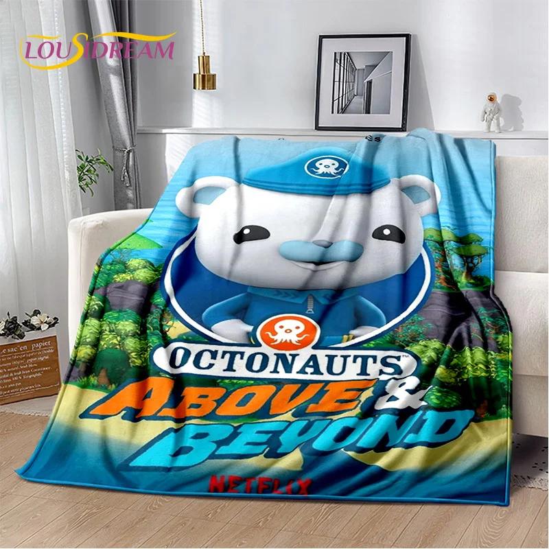 Coperta Bambino Carina The Octonauts Barnacles, Morbida Coperta Plaid per Casa Camera da Letto Letto Divano Picnic Viaggio Ufficio Coperta