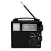 Portable Radio with Bluetooth Solar Charging and Memory Card Slot Rechargeable Battery Operated Radio Easy Tuning Large