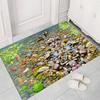 Alfombra de entrada colorida para baño, cocina, pasillo, antideslizante, absorbente de agua, para cocina, baño, patrón de adoquines