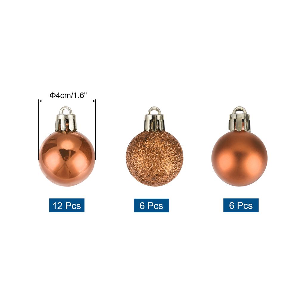 24pcs 4cm Christmas Ball Ornaments Christmas Tree Decorations Balls for Party Decoration Wedding Holiday Christmas Decor