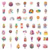Macaron Color Dessert Stickers DIY Suitcase Hand Account Water Cup Decoration Children's Reward Stickers