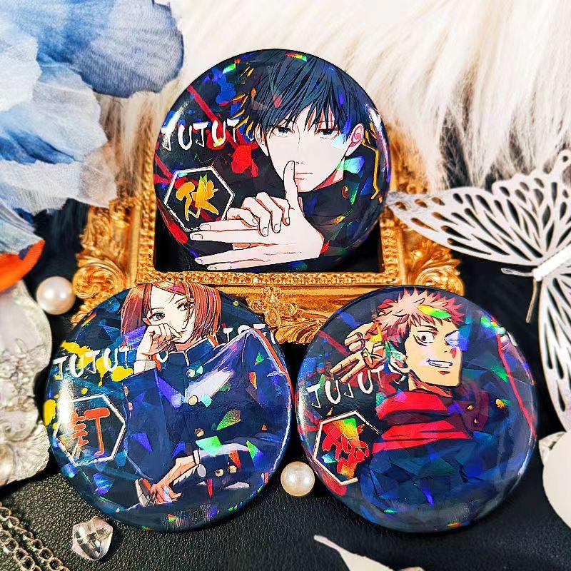 Jujutsu Kaisen Brooch. Anime Badges, a Full Set of Six.