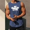 Herre Sommer Hurtigtørkende Gym skjorte Street Ermeløse T-skjorter For Menn Tank Tops Trening Fitness Singlets Sports Vest Klær