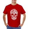 Pitbull Dog Halloween Skull Funny Horror Costumes T-shirt Boys Whites Quick-drying Mens T Shirt