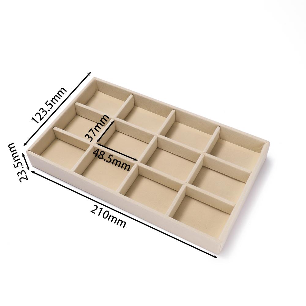 1Pc Jewelry Display Jewelry Storage Tray Jewelry Holder Portable Ring Earrings Necklace Organizer Box