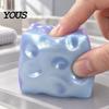 Simulated Cheese Sensory Toy Stress Relief Squeeze Toy, Slow Rising Pearlescent Fidget Balls for Adults Kids Shaped