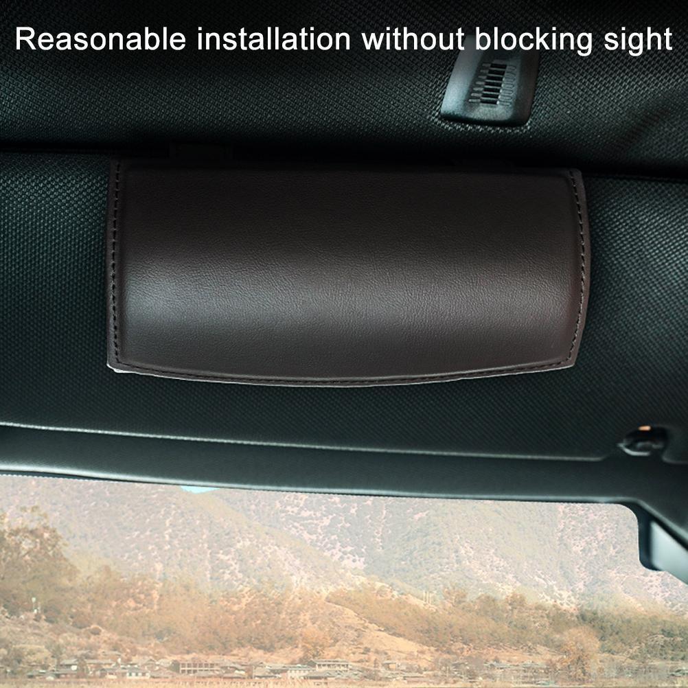 Sunglasses Holder for Car Sun Visor Auto Eyeglasses Organizer Box Vehicle Visor Accessories Glasses Case for Woman Man One Size