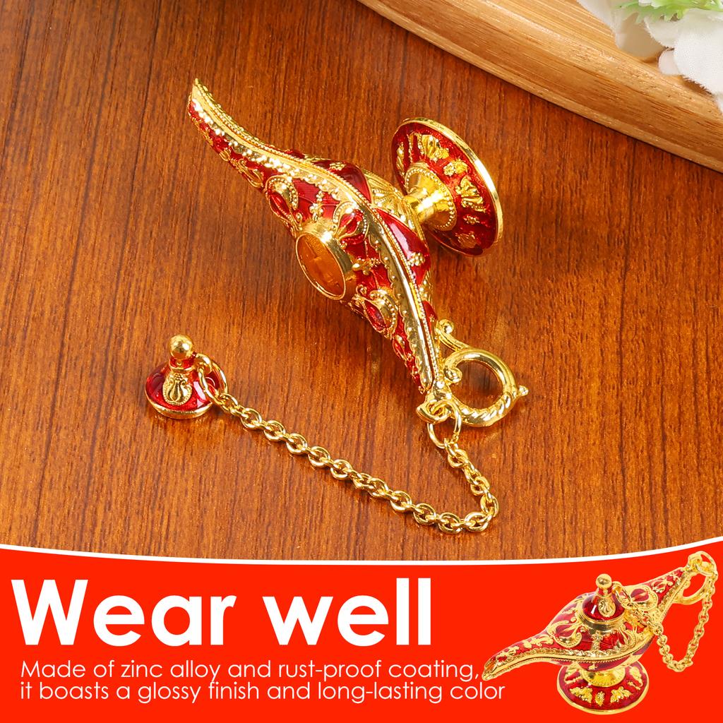 Aladdin-lampan Klassisk Aladdins magiska lampa Dekor Kreativ Legend Önskande ljus Dekor Skrivbords Hantverk Prydnad för Heminredning