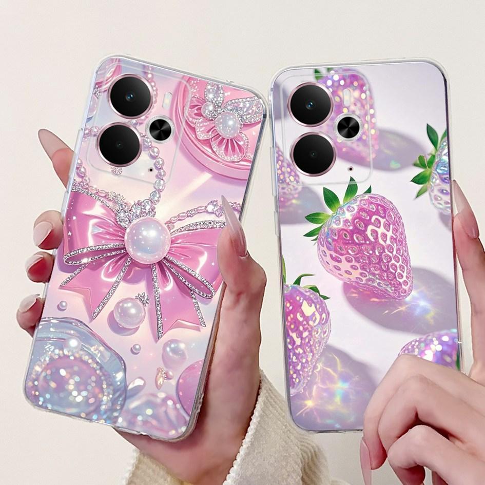 For Oppo Realme 14 14T 5G Case RMX5075 RMX5078 Popular Love Heart Shockproof Soft Silicone Cover For Realme14 Realme14T 5G Pouch
