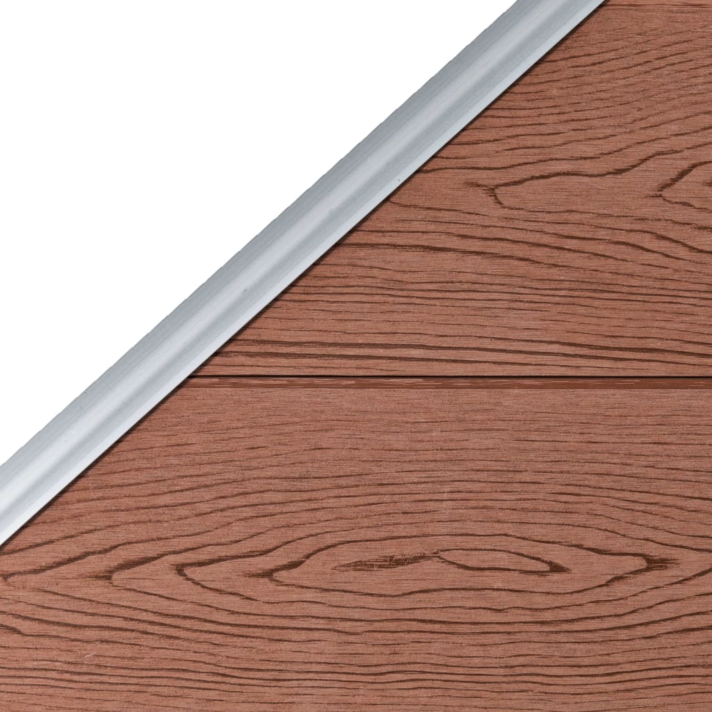 WPC Fence Panel 95 X (105 180) Cm Brown