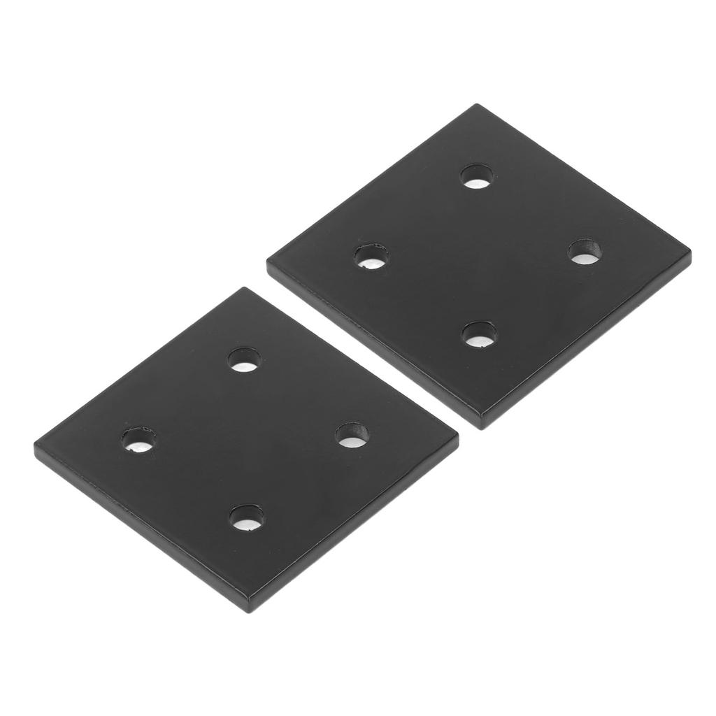 2Pcs Joint Plate Corner Fastener Rectangle Bracket Aluminum Profile Connecting for Wood 4 Holes 6060