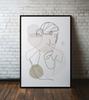 Poster Portrait Pastel Colors In a Black Frame