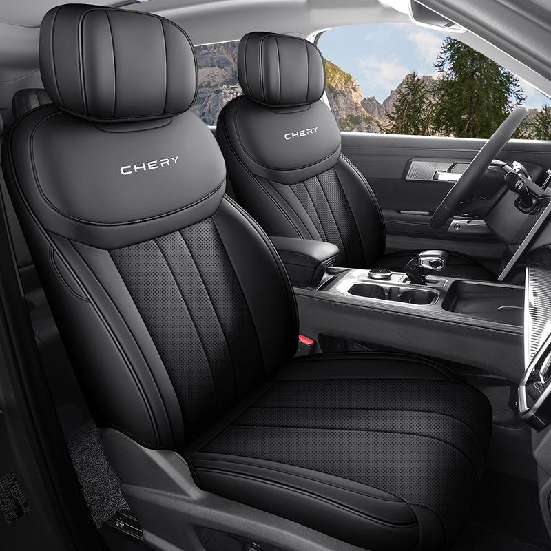 

New Model Universal Full Leather Car Seat Cushion for Fengyun T6, Five-Seat, All-Season Rear Half Cover