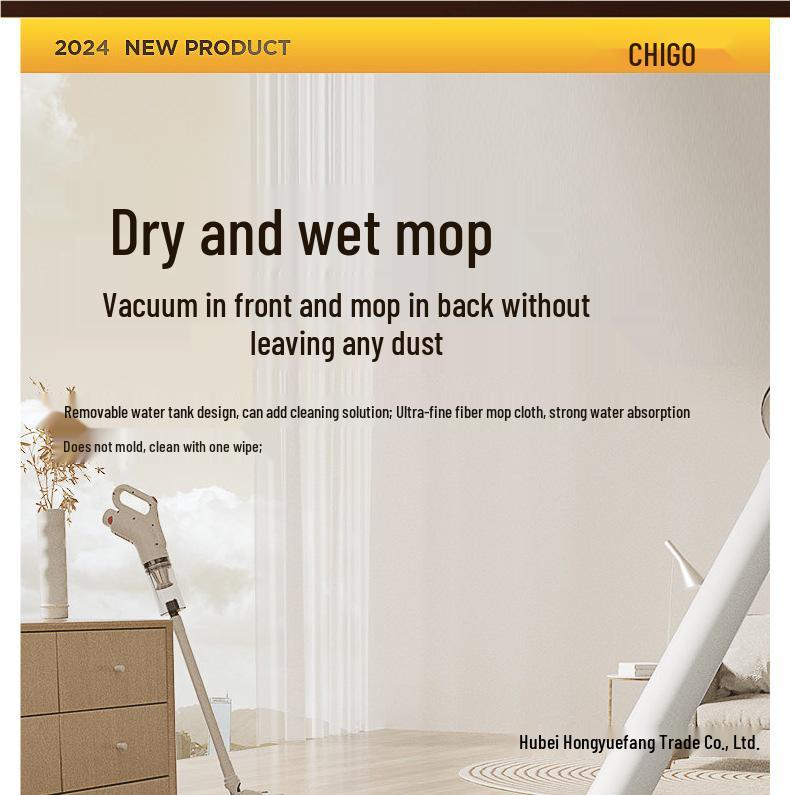 All-in-One Wireless Vacuum & Mop with High Power, Super Suction, Handheld Pet Hair Remover for Home Use
