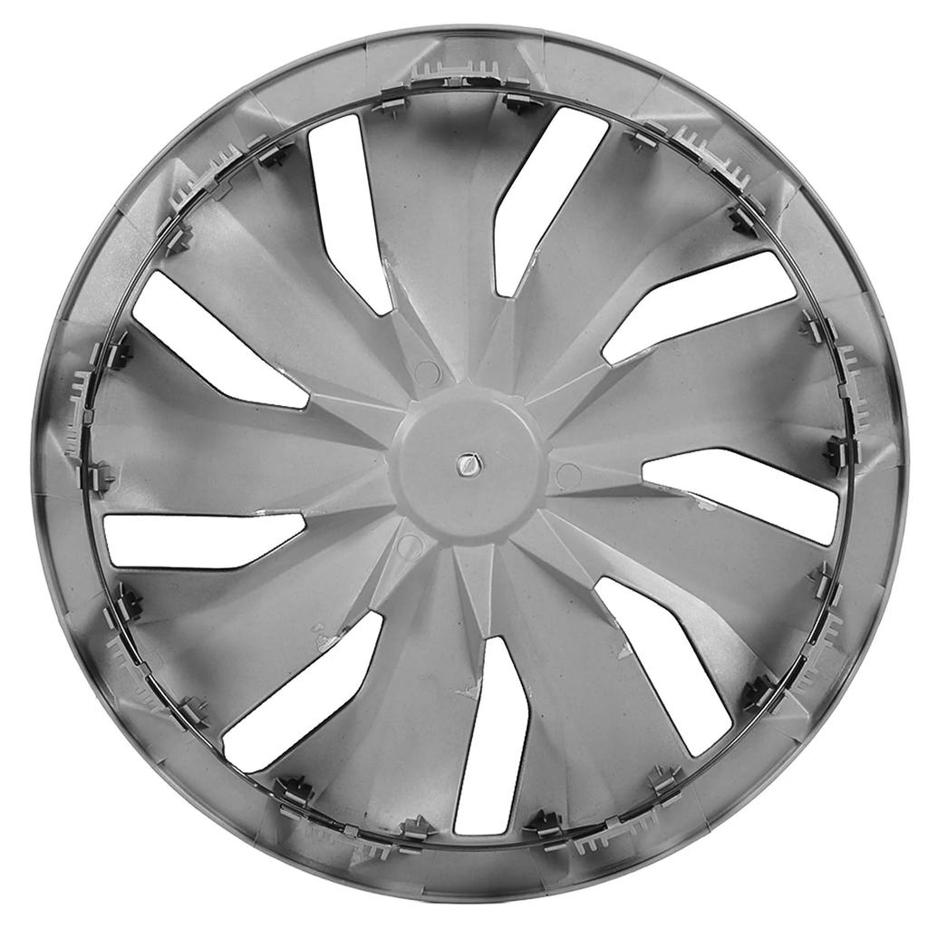 Universelle Radkappen Passend 4 Stück 14 Zoll Radkappen Radabdeckungen Satz für Ford Fiesta/Peugeot 205/Clio/Seat Ibiza/Felicia Schwarz und Silber