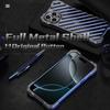 R-JUST RJ-50 For iPhone 16 Aluminum Alloy Armor Case Hollow Shockproof Back Cover