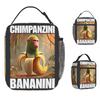 Chimpanzini Bananini Italian Brainrot Meme Lunch Bag Fashion Lunch Box Child Office Portable Cooler Bag Oxford Designer
