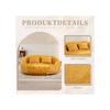 Sofa Sitzsack Sofa Lazy Sofa Langlebiger Komfort Sessel Akzent Boden Weicher Loungesessel in Gelb Chenille