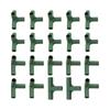 20pcs 16mm Round Tube Three-Way Four-Way Five-Way Greenhouse Frame Building Connector Flower Rack Greenhouse Frame Structure