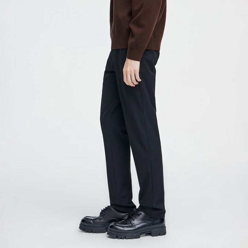 GIOVANNI VALENTINO Men's Business Casual Straight-Leg Trousers