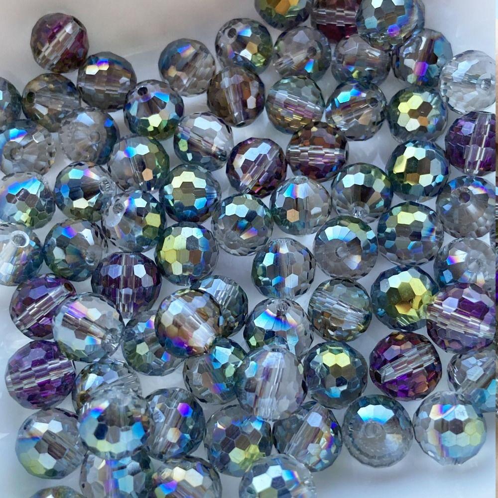 

Круглые бусины-разделители Crystal AB граненые бусины 70 шт. бусины «Ловец солнца» ручной работы