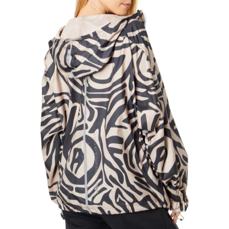 Adidas Veste à capuche à manches longues et imprimé intégral à motif géométrique pour femme H59960