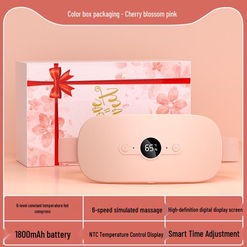 Cozy Uterus Heating Belt & Cartoon Doll: Vibration Massage & Lumbar Support Hot Compress - Perfect Period Comfort Gift.