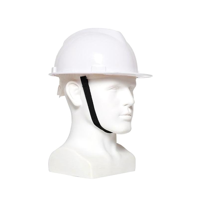 Capacete de Segurança PE em Forma de V Ajustável Fácil de Notar Para Trabalhadores da Construção Capacete Protetor Resistente a Impactos