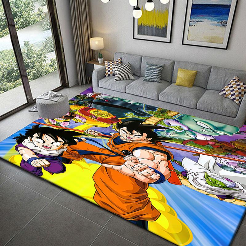 Dragon Ball Anime Style Bedroom Carpetanime Soft Washable Cartoon Floor Carpet