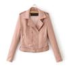 Women's Autumn/Winter PU Leather Motorcycle Jacket – Korean Style Slim Fit Short Coat