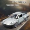 1/36 Scale Porsche 911 Turbo Toy Car Model Alloy Diecast Retro Racing with Pull Back Scale Model for Boy Gift Collection